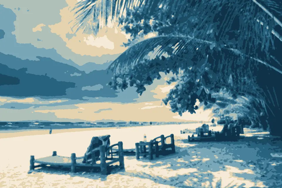 Alona Beach: Alona beach - panoramio