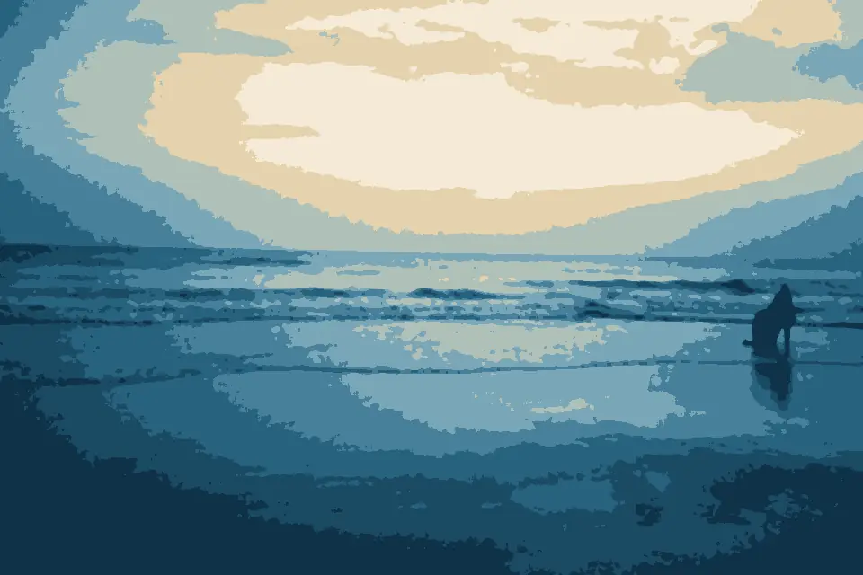 Baga Beach: Sun set in goa with beach view