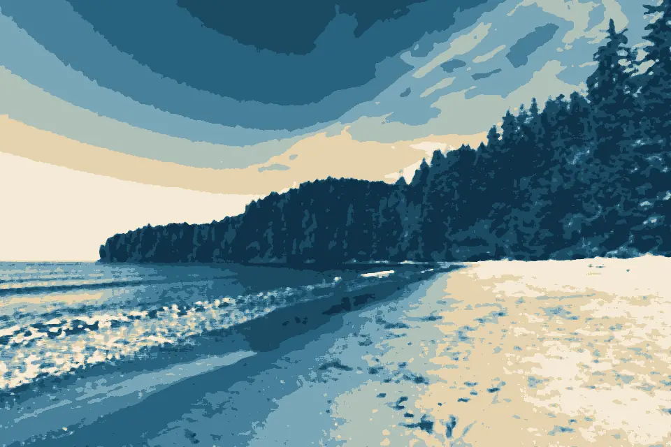 China Beach: China Beach, Vancouver Island, view towards northwest 20240829 1