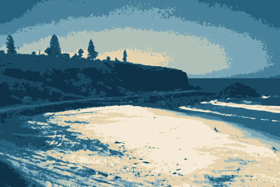 Duranbah Beach: Point Danger, Queensland from Tweed Heads, New South Wales, Australia