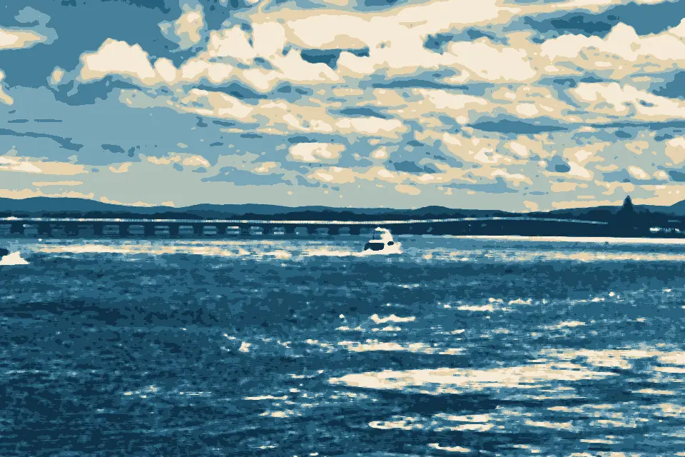 Forster Beach: Forster-Tuncurry Bridge, New South Wales, 2023, 09
