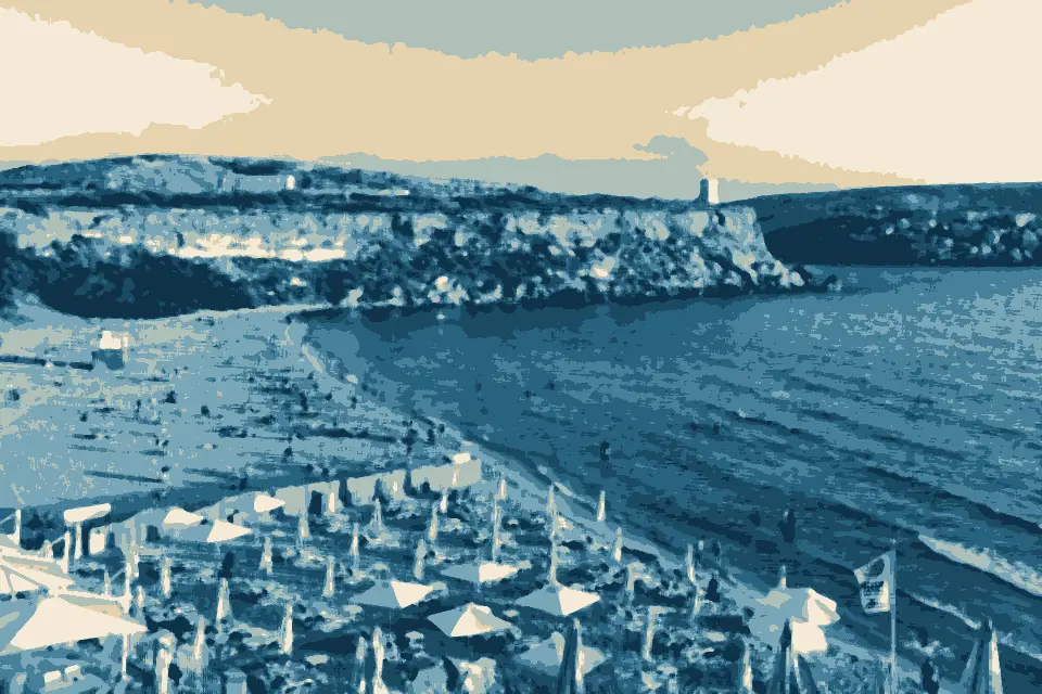 Ir-Ramla tal Mixquqa: Bahía dorada, isla de Malta, Malta, 2021-08-23, DD 62