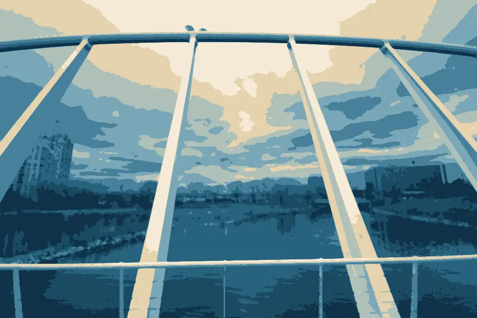 Mimico Beach: Bridge over Mimico Creek, Ontario -a