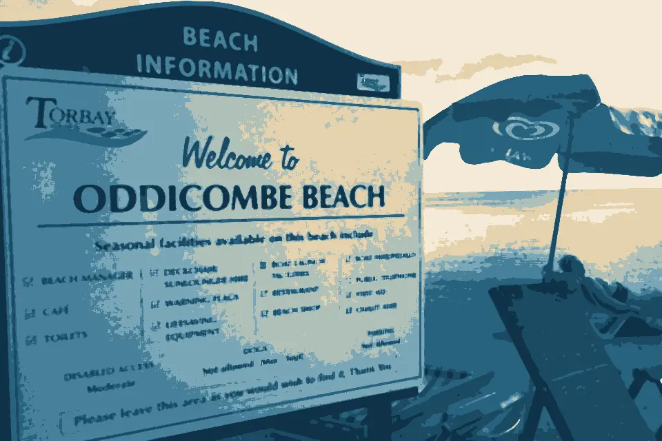 Oddicombe Beach: Welcome to Oddicombe Beach - geograph.org.uk - 3143033