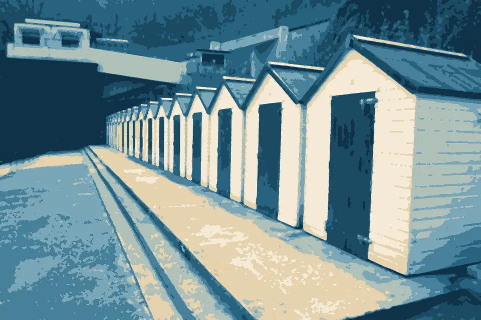 Oddicombe Beach: Beach Huts on Oddicombe Beach - geograph.org.uk - 3451134