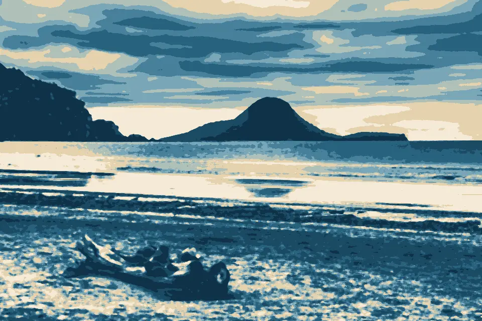 Ohope Beach: Moutohora Island from Ohope Beach 02