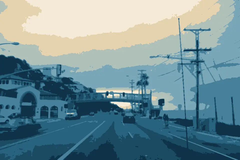 Palisades Beach: Pacific Coast Highway - panoramio (1)