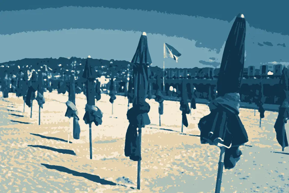Plage de Deauville: Deauville-Fin de saison-20120915