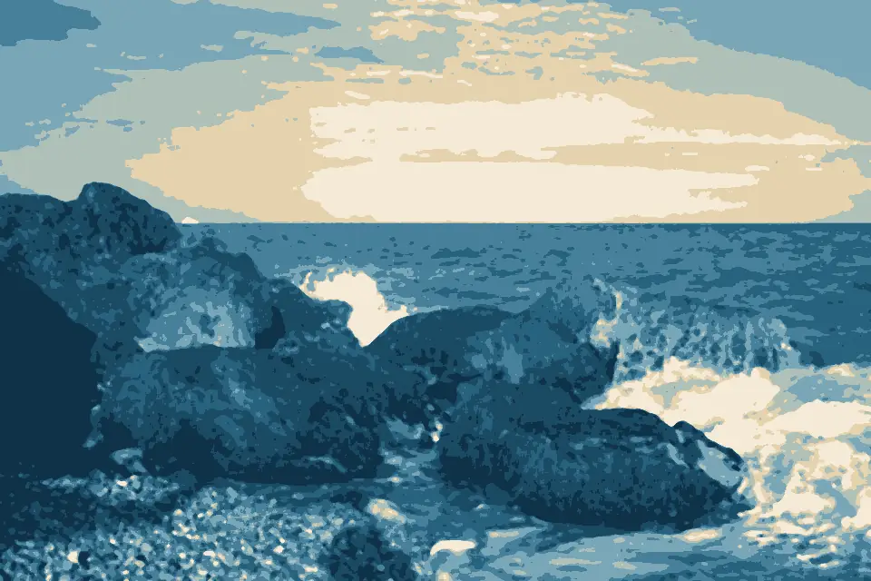 Plage de Galets: Stones in Cagnes-sur-Mer