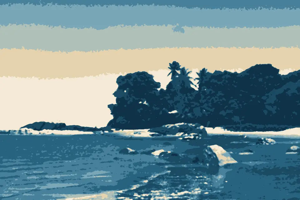 Plage de Gosselin: Cayenne plage 1