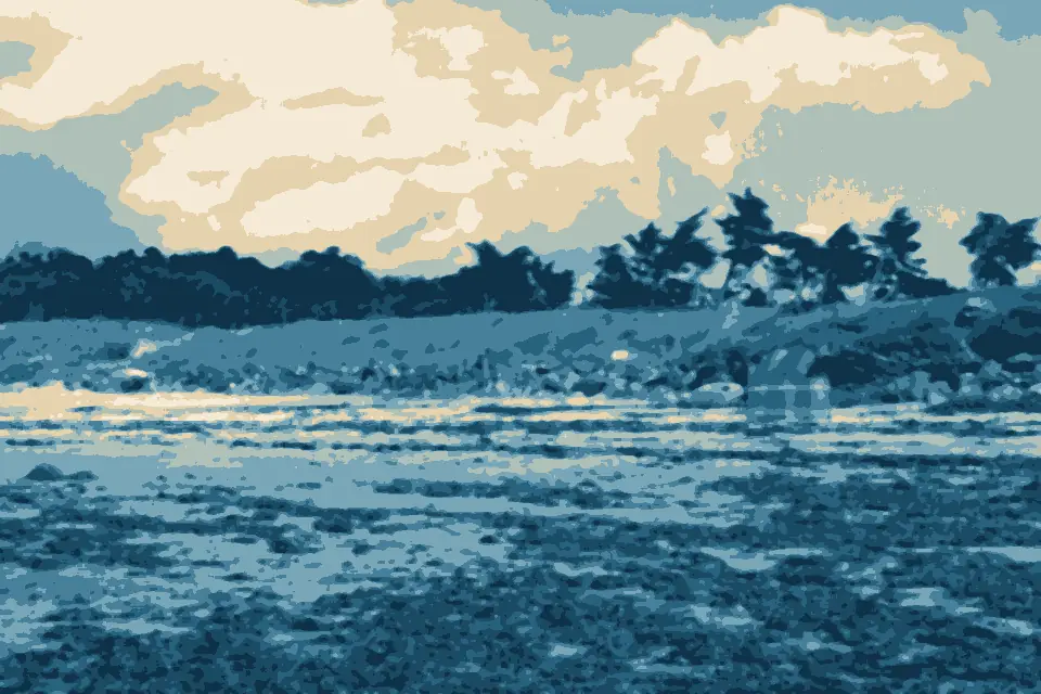 Plage de Kerver: -1992-07-17 Sand dunes to the rear of Kervert beach, Morbihan, France