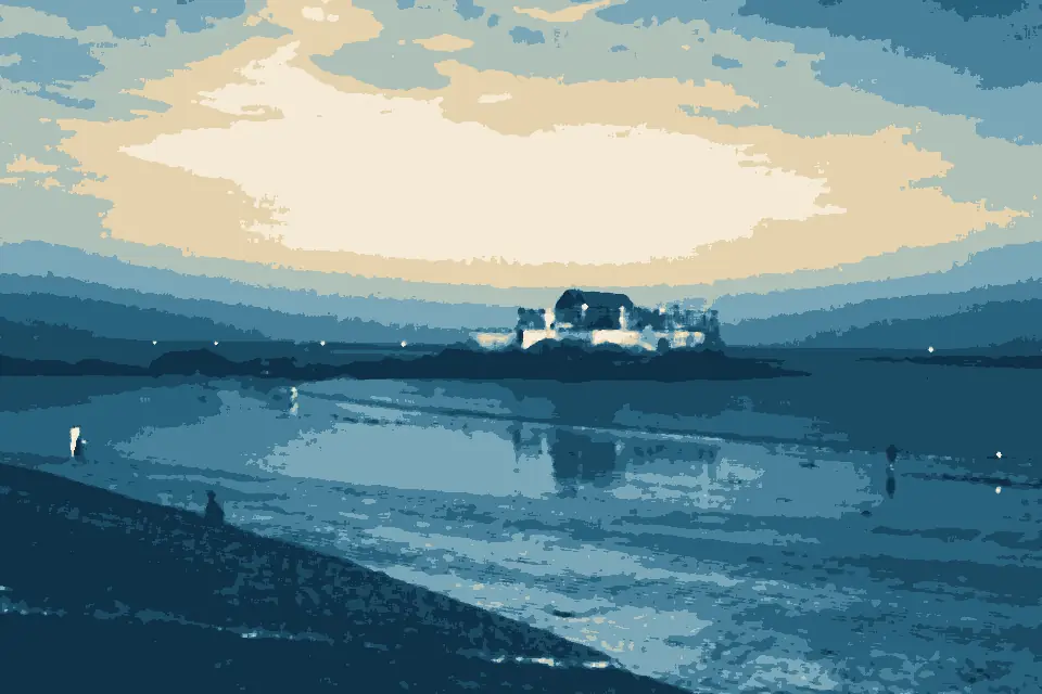 Plage de l'Éventail: Fort national Saint-Malo