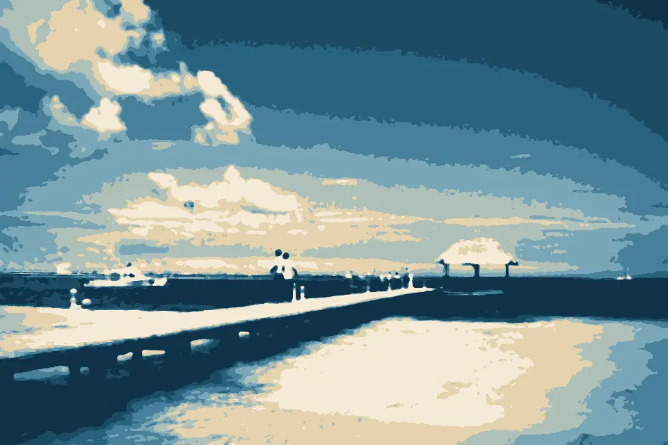 Playa Linda: The dock at VCI. - panoramio
