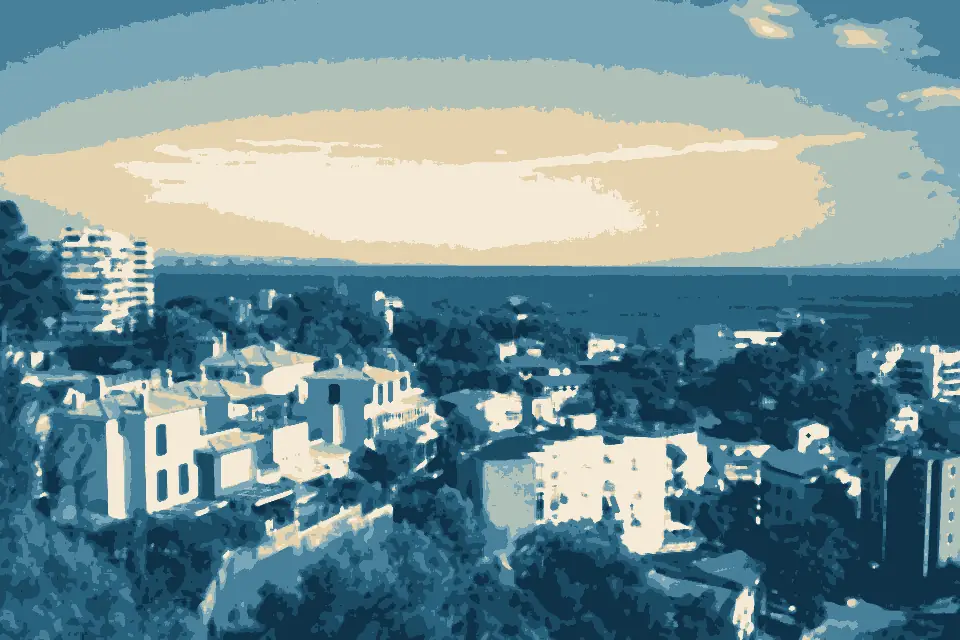 Playa Mayor: Panorama desde Villa Argentina - panoramio
