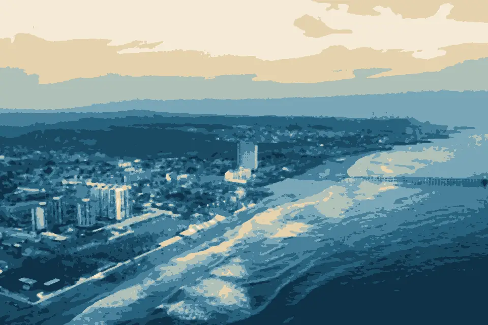 Playas Rosarito: Baja Beach Fest Aerial View