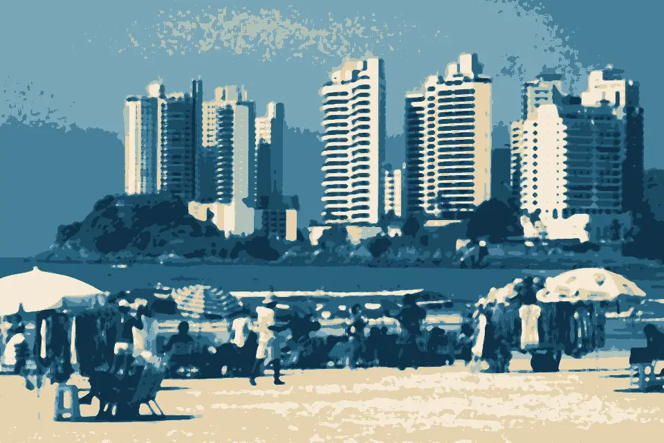 Praia de Guarujá: Praia de Pitangueiras - panoramio