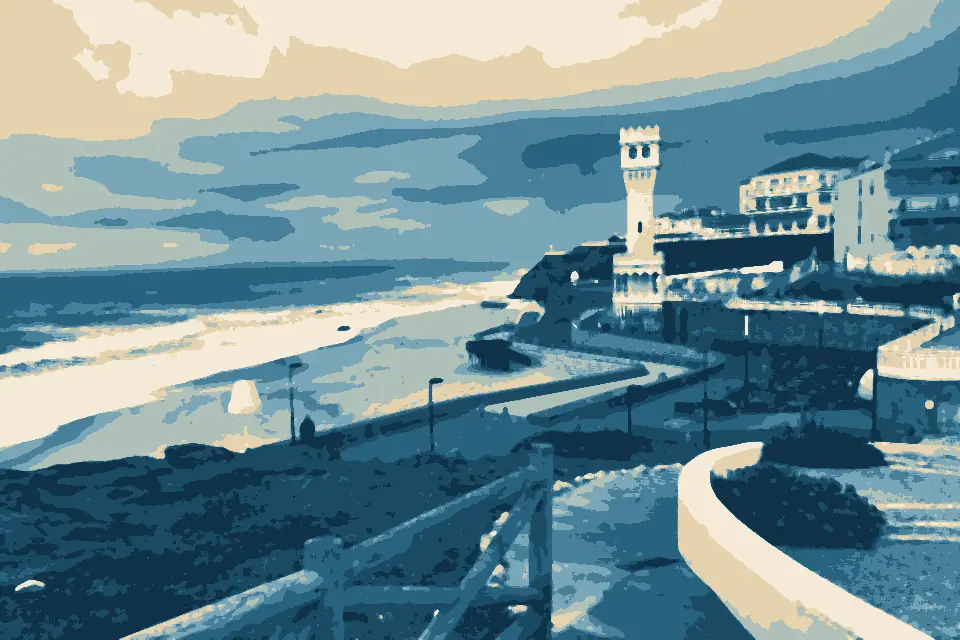 Praia de Santa Cruz: Torre e Praia em Santa Cruz (Torres Vedras)