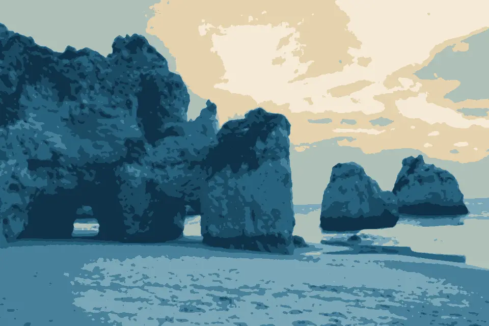 Praia dos Três Irmãos: Três Irmãos Portimão Portugal