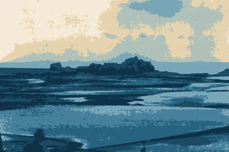 Saint Aubins Bay: Elizabeth Castle, Saint Helier - panoramio