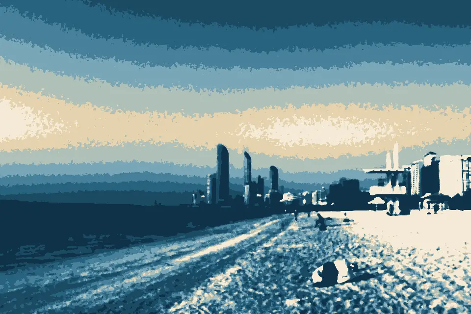 Shāţi’ Hīltawniyā: Abu Dhabi Strand