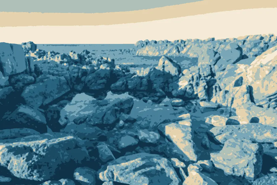 Shell Beach: Shell Beach rock pool, Dhilba Guuranda-Innes NP 20230209 1