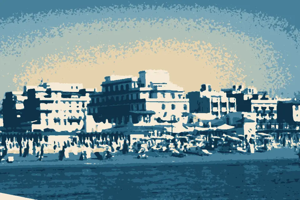 Spiaggia di Ostia: Lido di ostia beach lungomare toscanelli