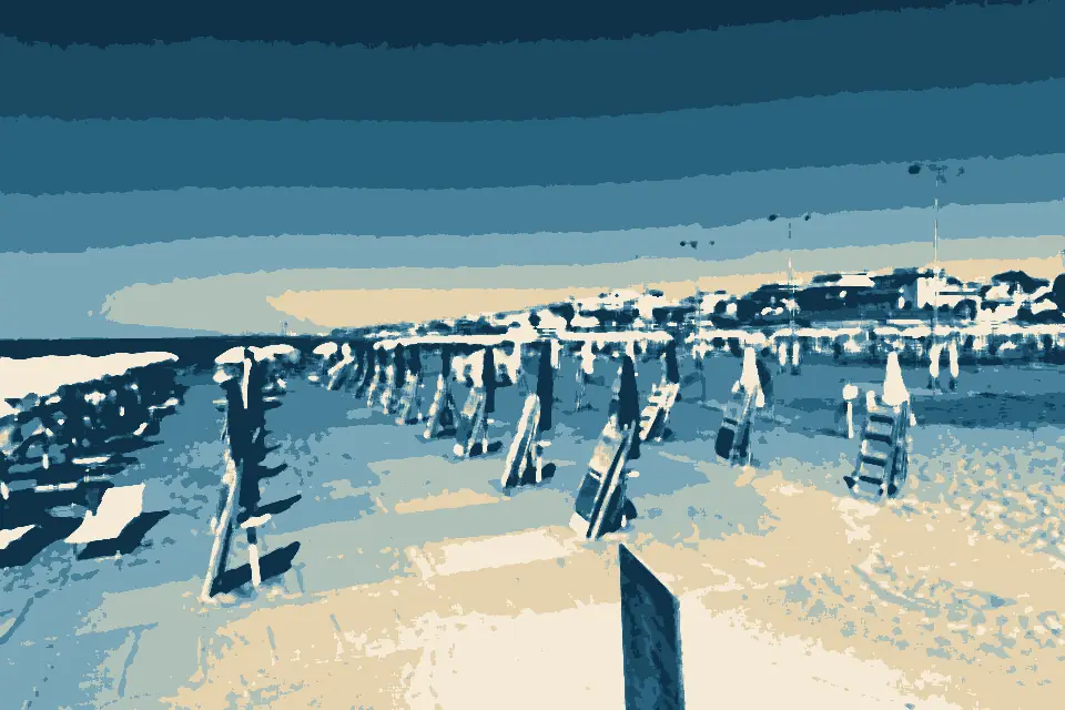 Spiaggia di Ostia: Plage Ouest Jetée Ostie - Rome (IT62) - 2021-08-29 - 1