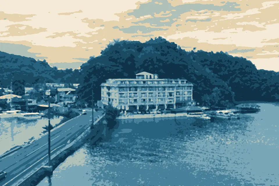 Ulebsechel Island North Tip: Sea Passion Hotel from Palau Vacation Hotel