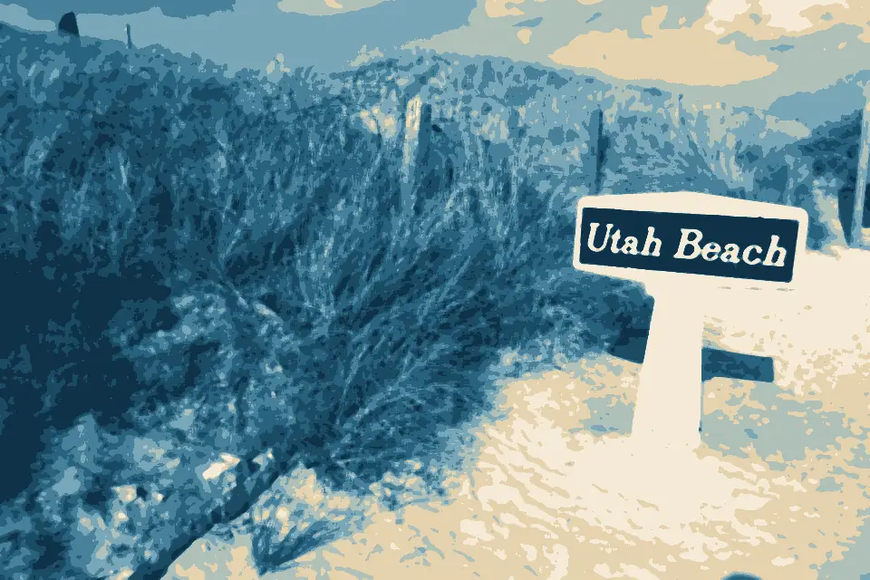 Utah Beach: Utah Beach - Panneau indicatif