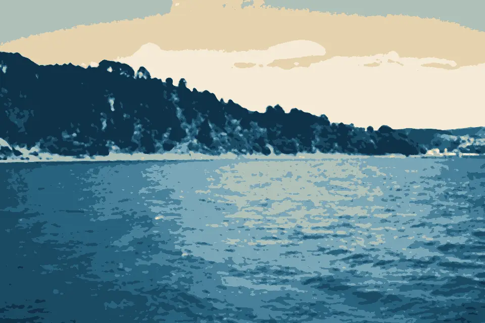 Wellington Harbour: Pt Halswell from Wellington Harbour Ferry